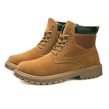 Load image into Gallery viewer, angnest Rubber Boots Men 2018 Autumn Casual Working Boots Fashion Male Ankle Boots Solid High Top Platform Shoes Man XMX933