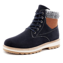 Load image into Gallery viewer, Tangnest Winter Warm Men Ankle Boots Casual Faux Suede Leather Snow Boots Soft Thick Fur High Top Shoes Fashion Men Shoes XMX932