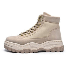Load image into Gallery viewer, Tangnest NEW Fashion Canvas Ankle Boots For Men Casual Thick Bottom High Top Shoes Suede Cloth Motorcycle Boots Man Black XMX930