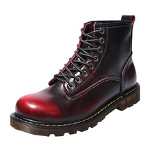 Load image into Gallery viewer, High Quality Leather Men Boots Waterproof Winter Ankle Boots Work Outdoor Boots