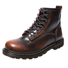 Load image into Gallery viewer, High Quality Leather Men Boots Waterproof Winter Ankle Boots Work Outdoor Boots