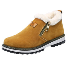 Load image into Gallery viewer, Fashion Men Boots Winter Warm Plush Short Casual Boots Flat Outdoor Snow Boots