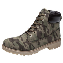 Load image into Gallery viewer, Men Fashion Retro Solid Ankle Thick Lace-up Short Boots Round Toe Casual Shoes