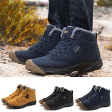 Load image into Gallery viewer, Fashion Leisure Men's Flat Shoe Round Head Keep Warm Non-Slip Lace-UP Snow Boots