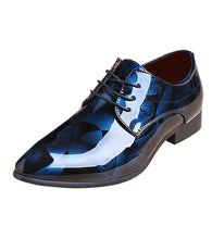 Load image into Gallery viewer, Men  Shoes 2019 Brand Luxury Loafer Shoes Patchwork Of PU Leather Pointed Toe Slip On Dress Shoes Plus Size 38-48