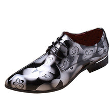 Load image into Gallery viewer, Men  Shoes 2019 Brand Luxury Loafer Shoes Patchwork Of PU Leather Pointed Toe Slip On Dress Shoes Plus Size 38-48