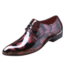 Load image into Gallery viewer, Men  Shoes 2019 Brand Luxury Loafer Shoes Patchwork Of PU Leather Pointed Toe Slip On Dress Shoes Plus Size 38-48